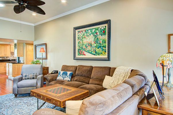 Interior, Kitchen, Living room, Recessed Lighting, Wood Texture Flooring