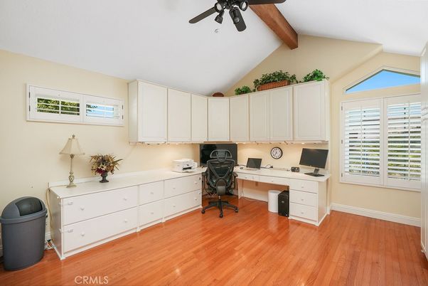 Home Office, Interior, Wooden Beams, Wood Texture Flooring
