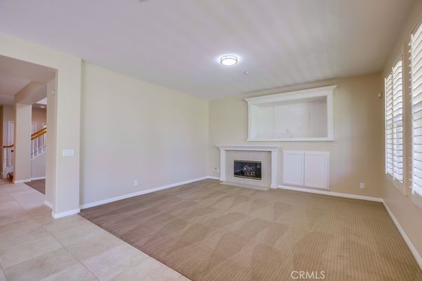 Empty room, Fireplace, Interior