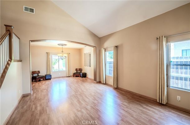 Chandelier, Empty room, Interior, Wood Texture Flooring