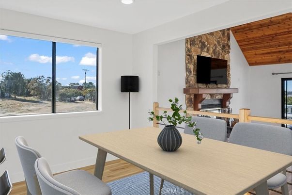 Dining room, Interior, Recessed Lighting, Wooden Ceilings, Wood Texture Flooring