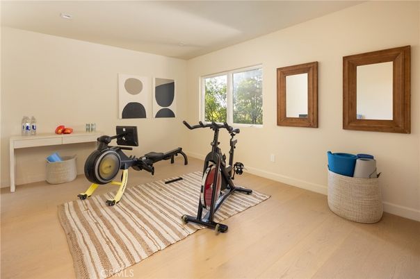 Fitness Equipment, Interior, Wood Texture Flooring