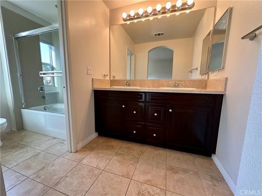 Bathroom, Dual Sink Vanities, Glass Shower, Interior