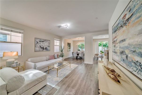 Chandelier, Dining room, Interior, Living room, Recessed Lighting, Wood Texture Flooring