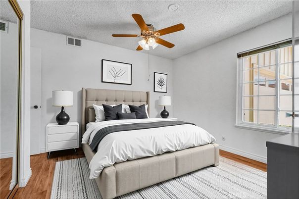 Bedroom, Interior, Wood Texture Flooring