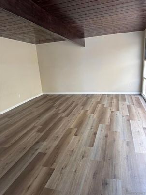 Empty room, Interior, Wooden Ceilings, Wood Texture Flooring