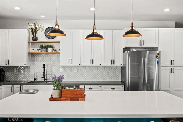 Interior, Kitchen, Pendant Lights, Recessed Lighting, Stainless Steel Appliances
