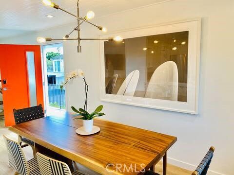 Dining room, Interior, Pendant Lights