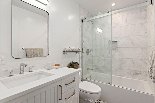 Bathroom, Glass Shower, Interior, Marble Walls, Recessed Lighting