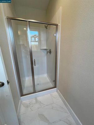 Bathroom, Glass Shower, Interior, Marble