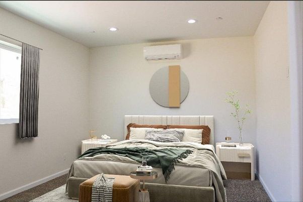 Bedroom, Interior, Recessed Lighting