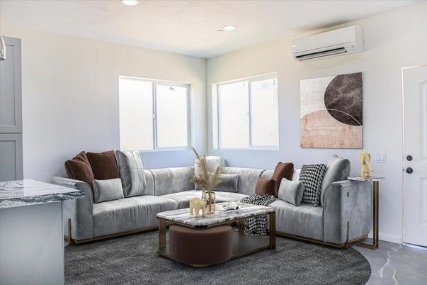 Interior, Living room, Recessed Lighting