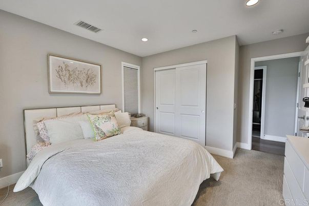 Bedroom, Interior, Recessed Lighting