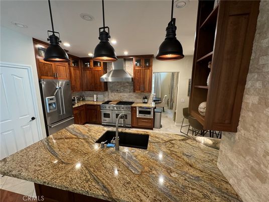 Interior, Kitchen, Pendant Lights, Recessed Lighting, Stainless Steel Appliances