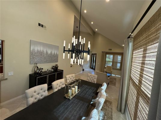 Dining room, Interior, Living room, Pendant Lights, Recessed Lighting