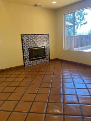 Empty room, Fireplace, Interior, Recessed Lighting