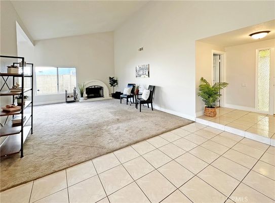 Dining room, Empty room, Fireplace, Interior