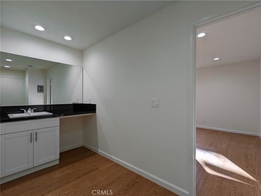 Bathroom, Interior, Recessed Lighting, Wood Texture Flooring