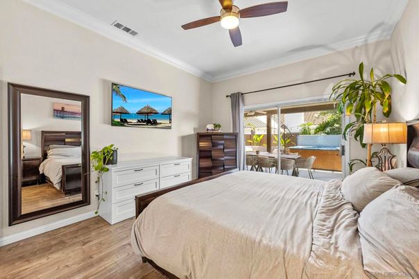Bedroom, Interior, Wood Texture Flooring