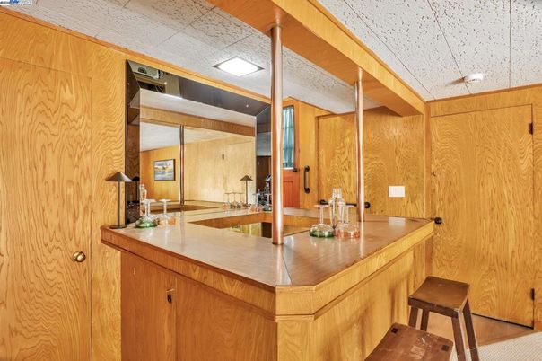 Interior, Kitchen, Wooden Walls