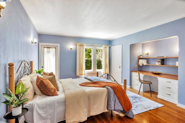 Bedroom, Interior, Wood Texture Flooring