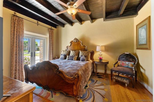 Bedroom, Interior, Wooden Beams, Wooden Ceilings, Wood Texture Flooring