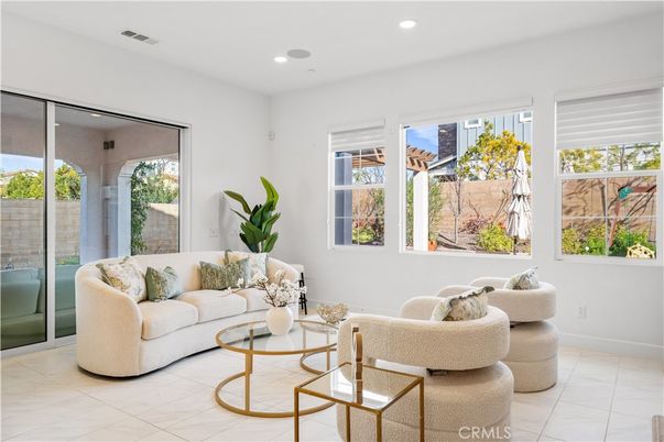Interior, Living room, Recessed Lighting
