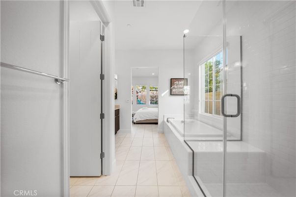 Bathroom, Bedroom, Glass Shower, Interior, Pendant Lights, Recessed Lighting