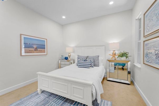 Bedroom, Interior, Recessed Lighting