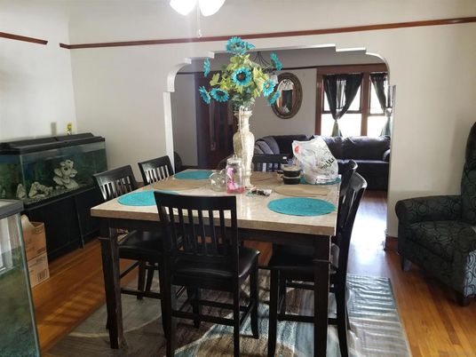 Dining room, Interior, Wood Texture Flooring