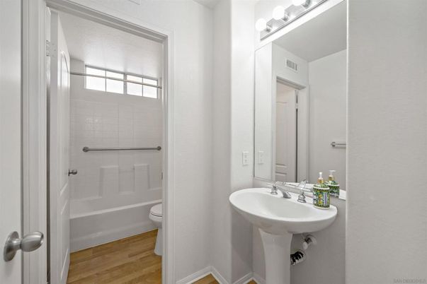 Bathroom, Interior, Wood Texture Flooring