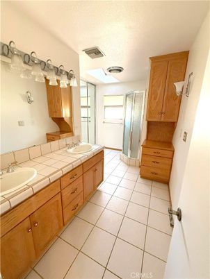 Bathroom, Dual Sink Vanities, Interior, Tile Countertops