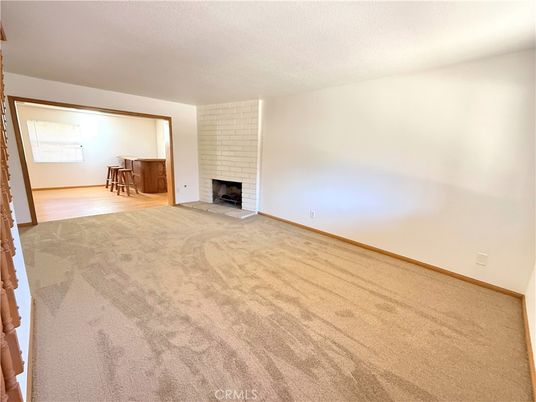 Empty room, Fireplace, Interior