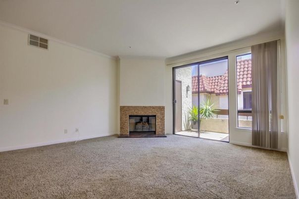 Empty room, Fireplace, Interior