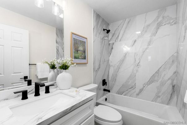 Bathroom, Interior, Marble Walls