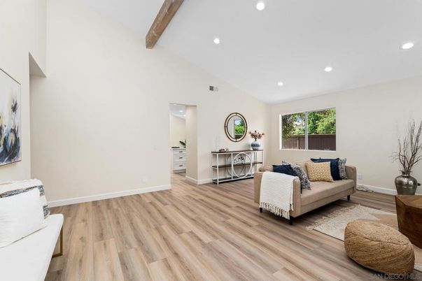 Interior, Recessed Lighting, Wooden Beams, Wood Texture Flooring
