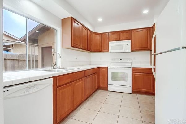 Interior, Kitchen, Recessed Lighting, Tile Countertops