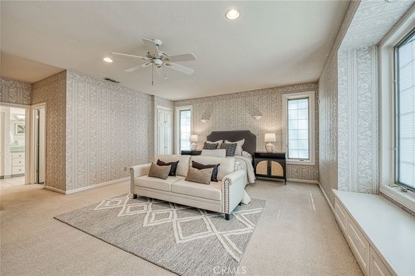 Bedroom, Interior, Recessed Lighting