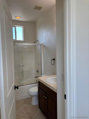 Bathroom, Glass Shower, Interior, Recessed Lighting, Tile Countertops