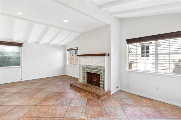 Empty room, Fireplace, Interior, Recessed Lighting