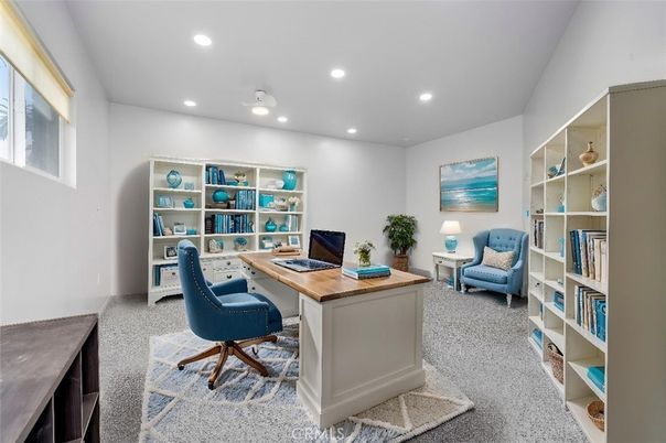 Home Office, Interior, Recessed Lighting