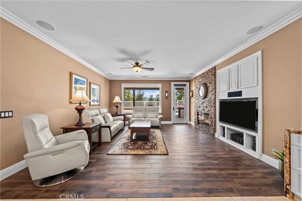 Fireplace, Interior, Living room, Stone Walls, Wood Texture Flooring