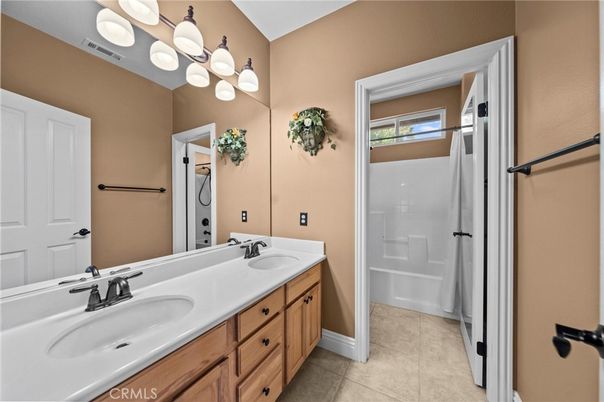 Bathroom, Dual Sink Vanities, Glass Shower, Interior