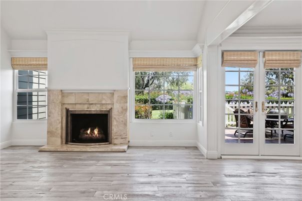 Fireplace, Interior, Wood Texture Flooring