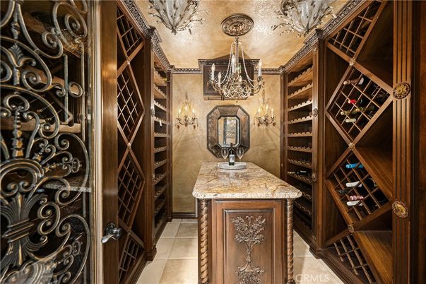 Chandelier, Interior, Wine Storage