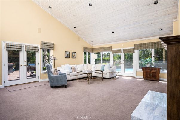 Interior, Living room, Recessed Lighting, Wooden Ceilings