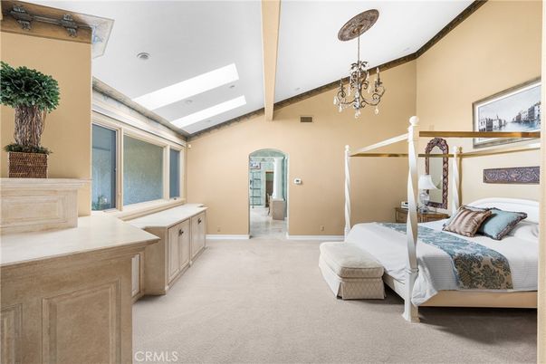 Bedroom, Chandelier, Interior