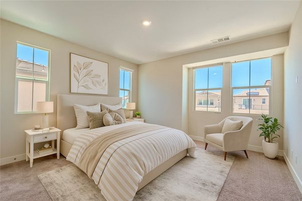 Bedroom, Interior, Recessed Lighting