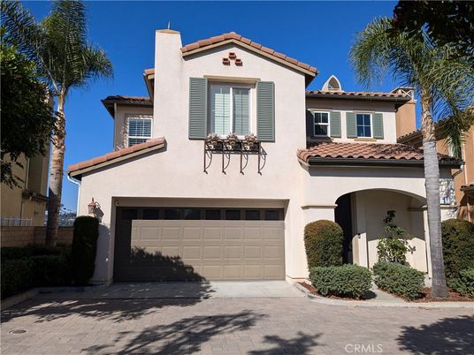 Attached, Exterior, Facade, Spanish Mediterranean