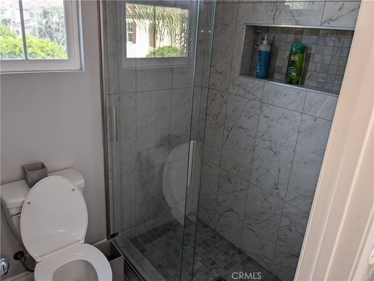 Bathroom, Glass Shower, Interior, Marble Walls